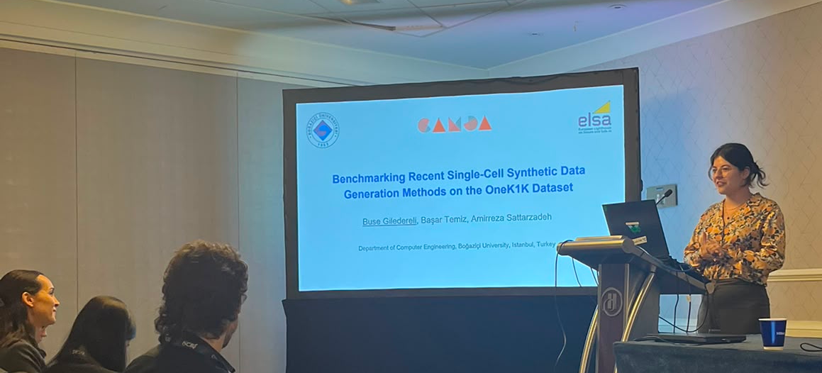 Buse Giledereli presenting at ISMB 2026